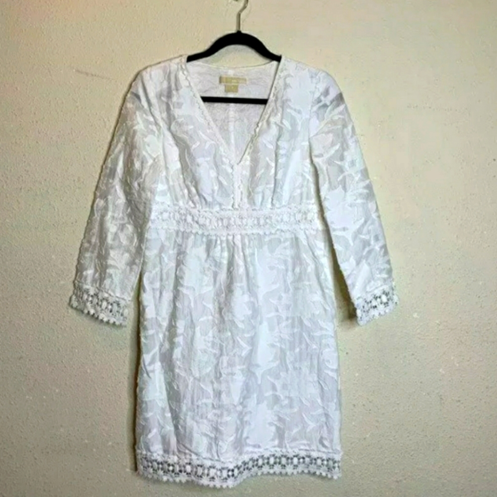Michael Kors celebrity white mini dress